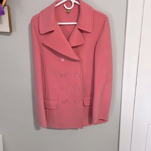 Adorable Pink Pea Coat by OMNIA.shop.